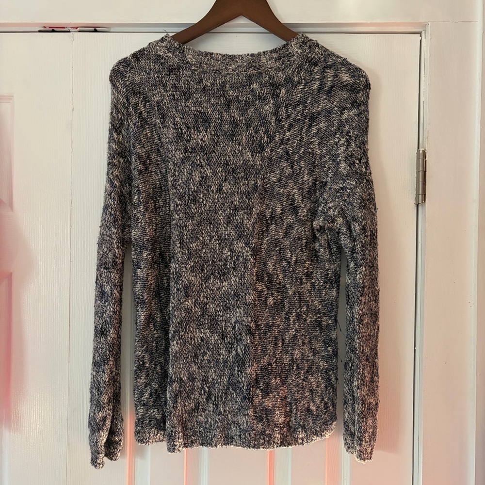 Vince Marled Black and Gray Sweater Size Small EUC - Picture 3 of 6
